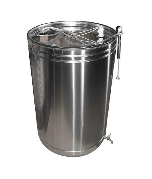 Butoi inox cu capac flotant