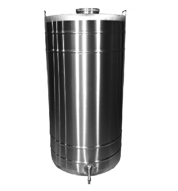 butoi inox cu capac filet si robinet 300 Litri